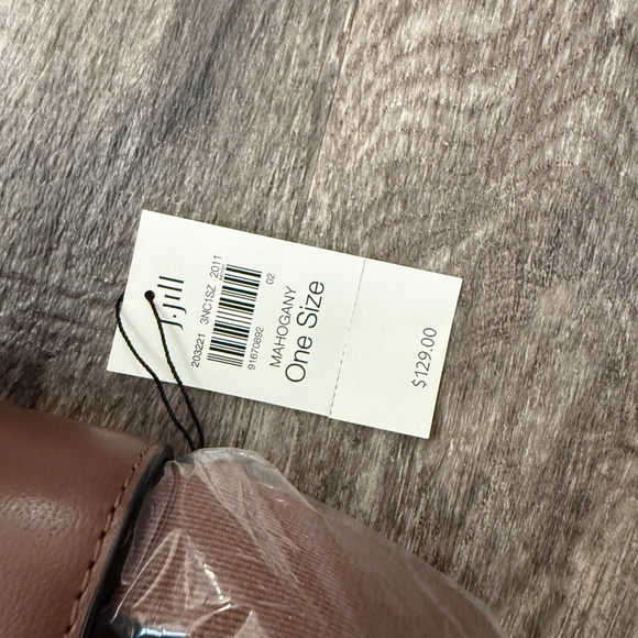 NWT J. JILL Mahogany Brown Crossbody Bag - Picture 2 of 5